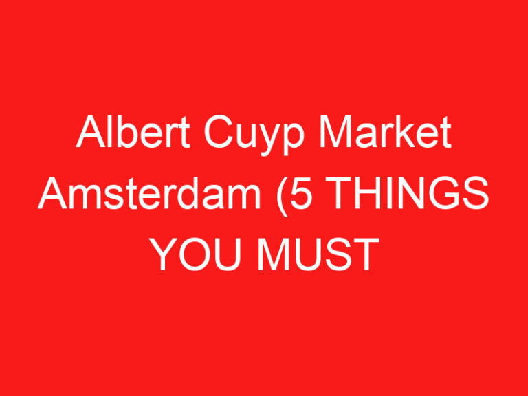 Albert Cuyp Market Amsterdam (5 THINGS YOU MUST KNOW About This Street market