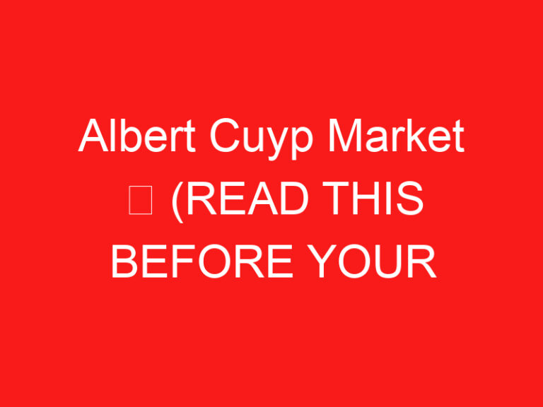 Albert Cuyp Markt ➥ (LESEN SIE DIES VOR IHREM BESUCH)