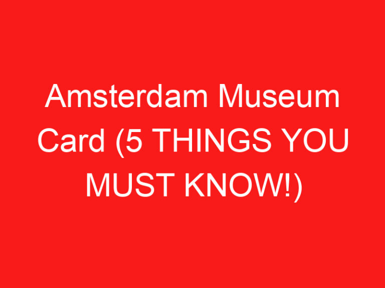 Amsterdam Museum Card (5 DINGEN DIE JE MOET WETEN!)