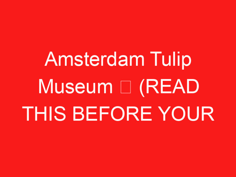 Amsterdam Tulip Museum ➥ (LEIA ISTO ANTES DE SUA VISITA)