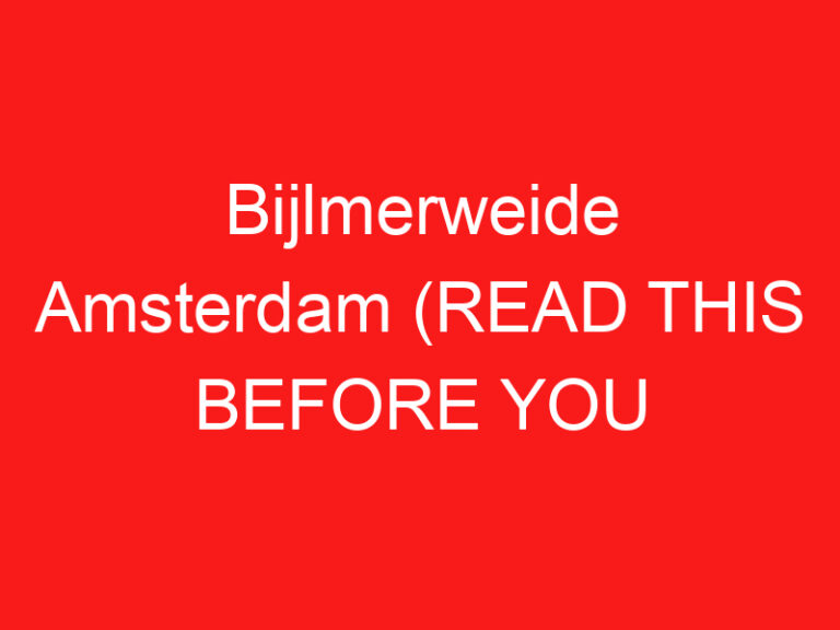 Bijlmerweide Amsterdam (LESEN SIE DIES VOR IHREM BESUCH!)