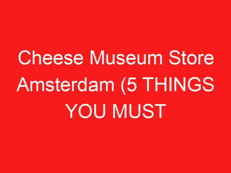 Cheese Museum Store Amsterdam (5 THINGS YOU MUST KNOW About This Cheese shop