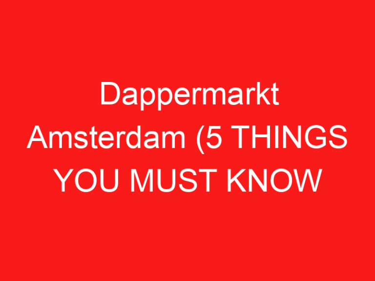 Dappermarkt Amsterdam (5 THINGS YOU MUST KNOW About This Street market