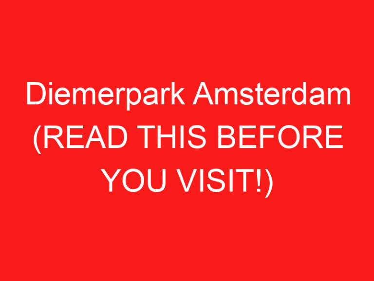 Diemerpark Amsterdam (LESEN SIE DIES VOR IHREM BESUCH!)