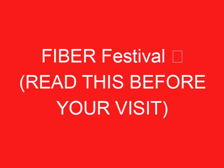 FIBER Festival ➥ (PROČITAJTE OVO PRE POSETE)