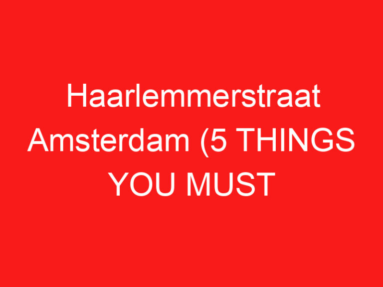 Haarlemmerstraat Amsterdam (5 THINGS YOU MUST KNOW About This Boutique shopping street