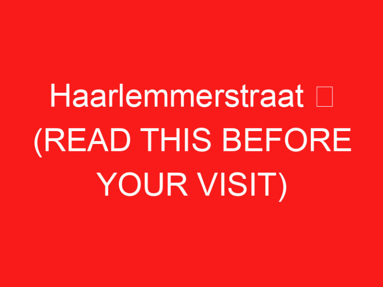 Haarlemmerstraat ➥ (اقرأ هذا قبل زيارتك)