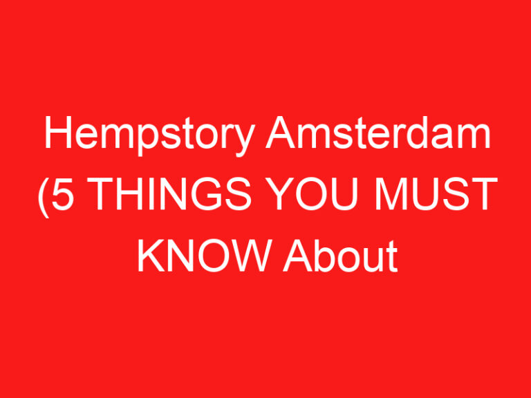 Hempstory Amsterdam (5 THINGS YOU MUST KNOW About This Hemp lifestyle store