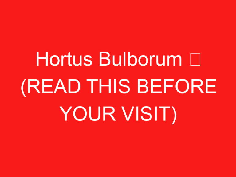 Hortus Bulborum ➥ (LEIA ISTO ANTES DE SUA VISITA)