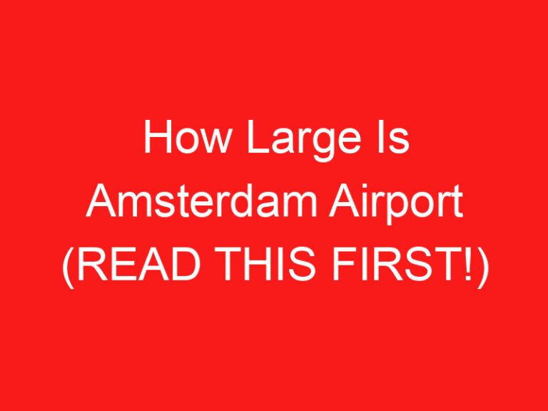 How Large Is Amsterdam Airport (اقرأ هذا أولا!)
