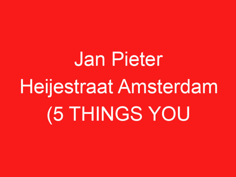 Jan Pieter Heijestraat Amsterdam (5 この商店街について知っておくべきこと