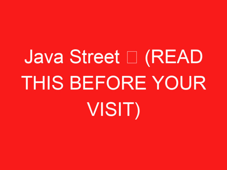Java Street ➥ (BACA INI SEBELUM KUNJUNGAN ANDA)