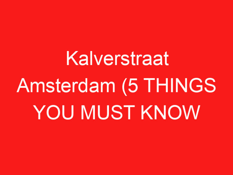 Kalverstraat Amsterdam (5 关于这条购物街你必须知道的事情