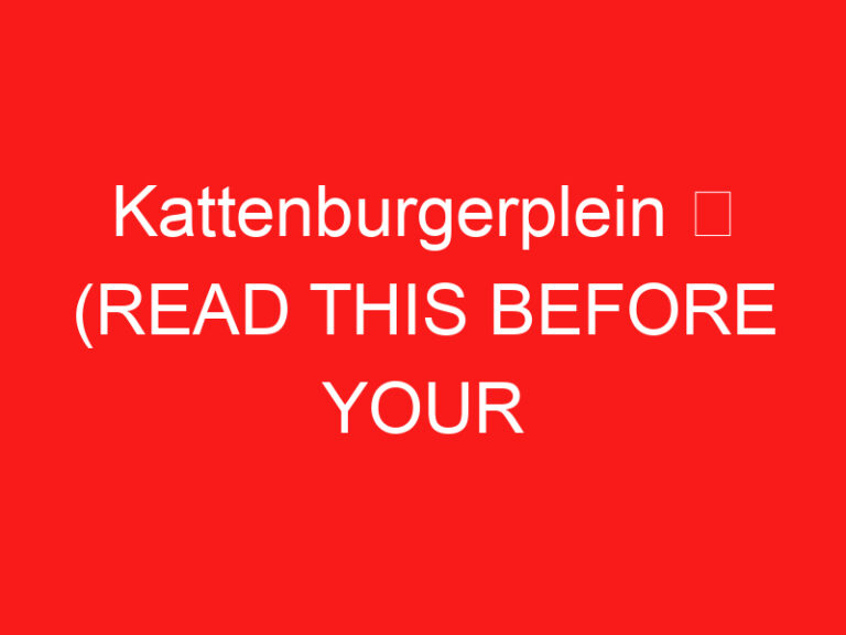 Kattenburgerplein ➥ (방문하기 전에 이것을 읽으십시오)