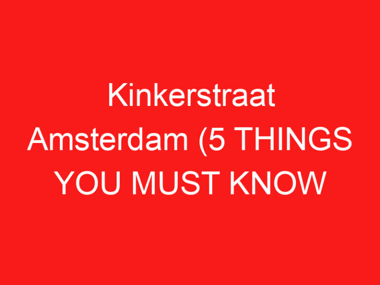 Kinkerstraat Amsterdam (5 Stvari koje morate znati O ovoj šoping ulici