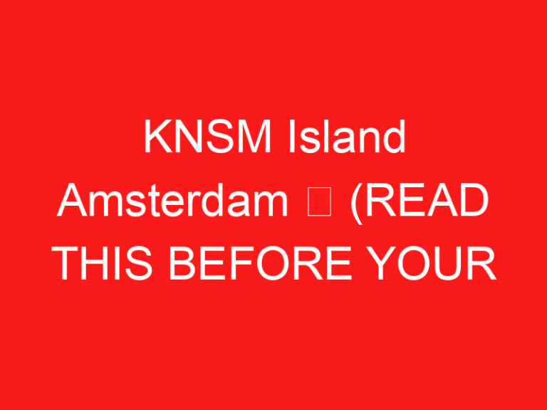 KNSM Island Amsterdam ➥ (BACA INI SEBELUM KUNJUNGAN ANDA)