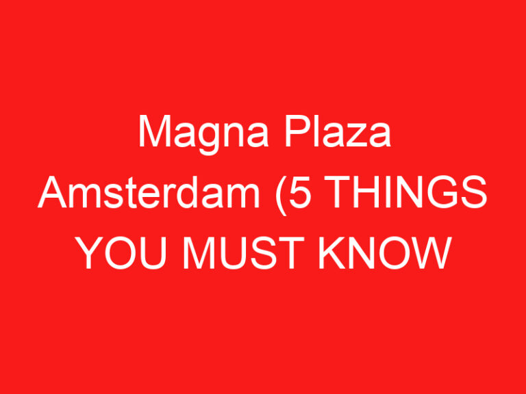 Magna Plaza Amsterdam (5 THINGS YOU MUST KNOW About This Shopping mall
