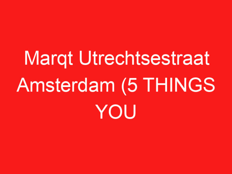 Marqt Utrechtsestraat Amsterdam (5 THINGS YOU MUST KNOW About This Organic market