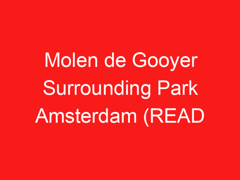 Molen de Gooyer Surrounding Park Amsterdam (LESEN SIE DIES VOR IHREM BESUCH!)