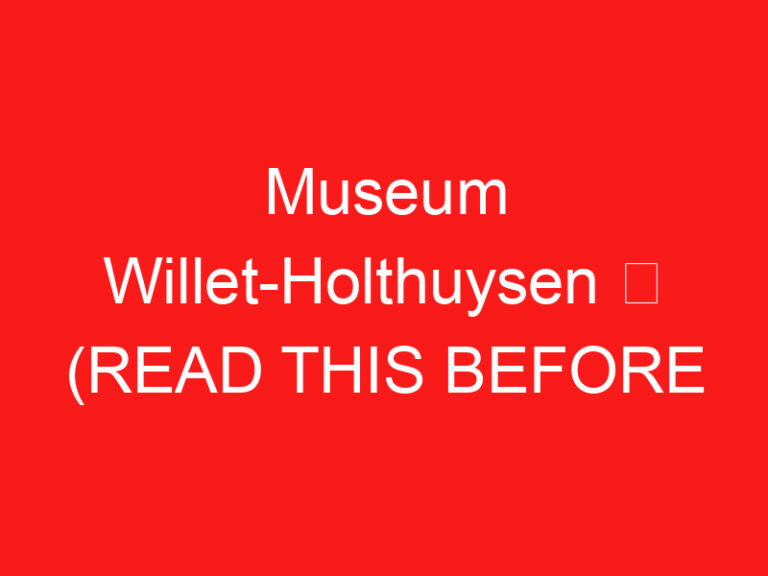 Museum Willet-Holthuysen ➥ (LEIA ISTO ANTES DE SUA VISITA)