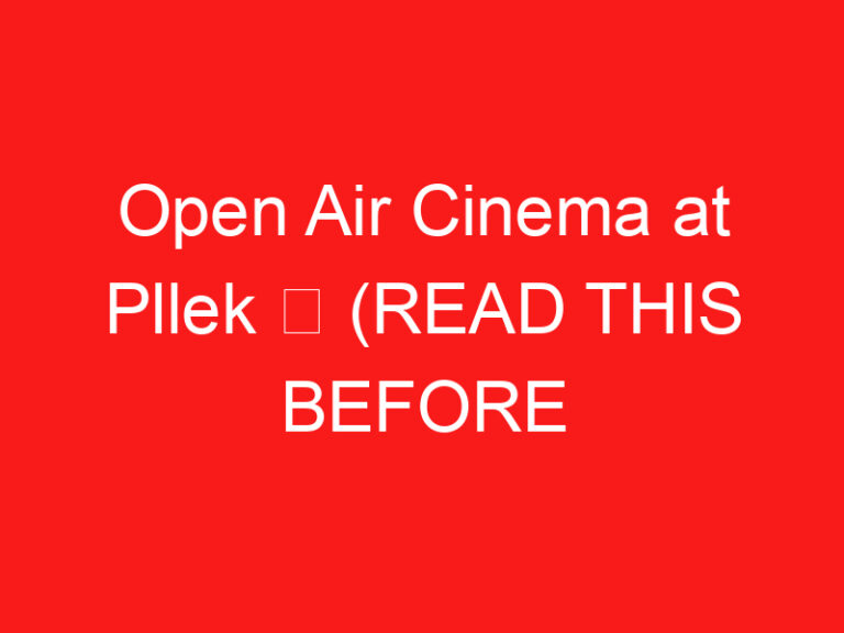Open Air Cinema at Pllek ➥ (PROČITAJTE OVO PRE POSETE)