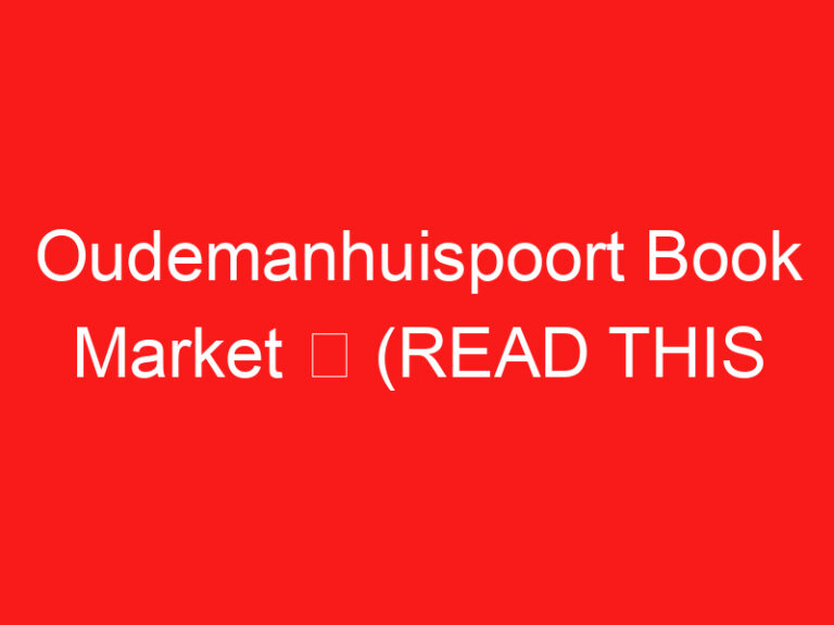 Oudemanhuispoort Book Market ➥ (방문하기 전에 이것을 읽으십시오)
