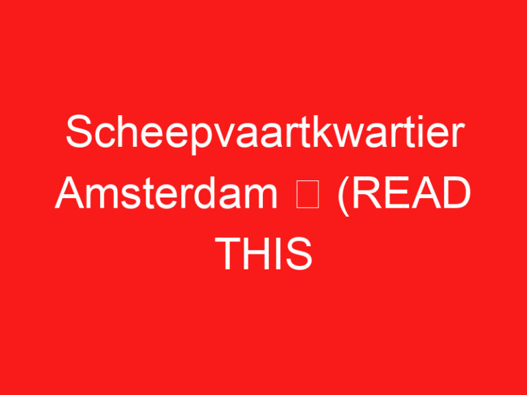 Scheepvaartkwartier 阿姆斯特丹 ➥ (参观前请阅读此内容)