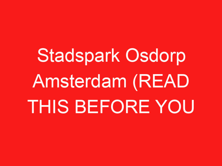 Stadspark Osdorp Amsterdam (READ THIS BEFORE YOU VISIT!)
