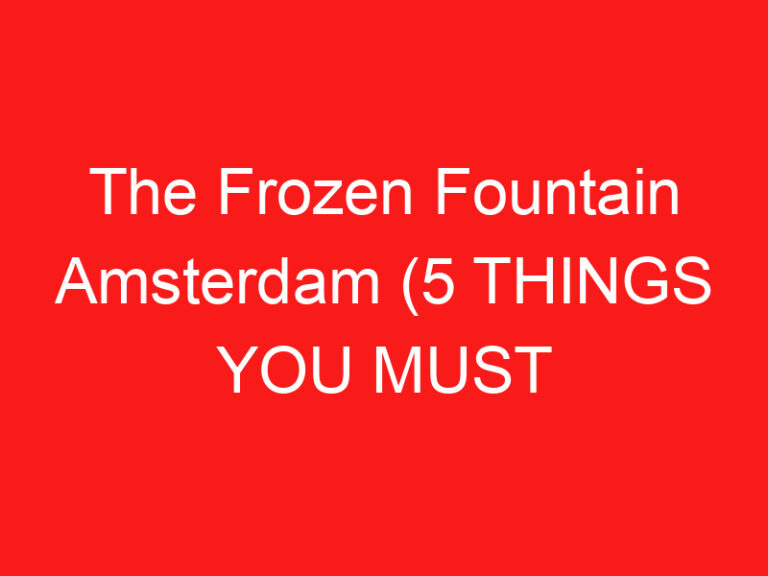 The Frozen Fountain Amsterdam (5 THINGS YOU MUST KNOW About This Design store