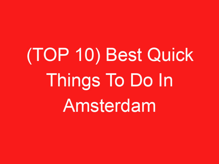 (ページのトップへ 10) Best Quick Things To Do In Amsterdam (2024 – 2025)