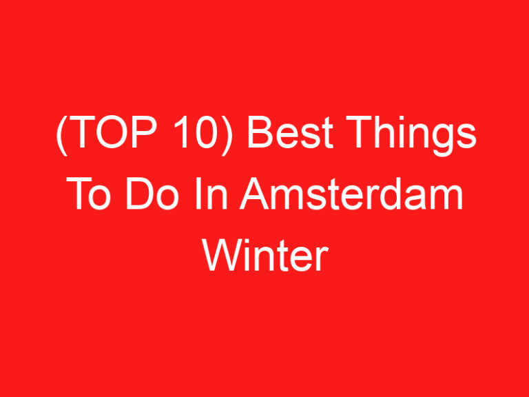 (TOP 10) Best Things To Do In Amsterdam Winter (2024 – 2025)