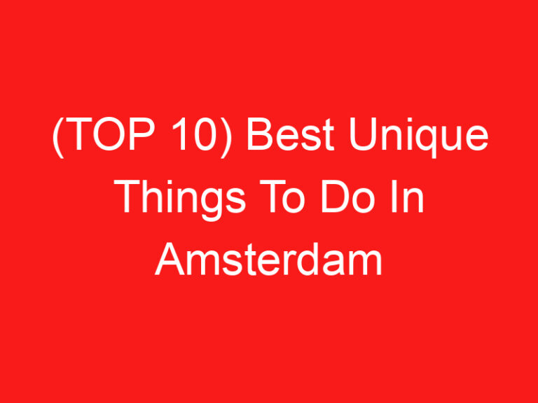 (TOP 10) Best Unique Things To Do In Amsterdam (2024 – 2025)