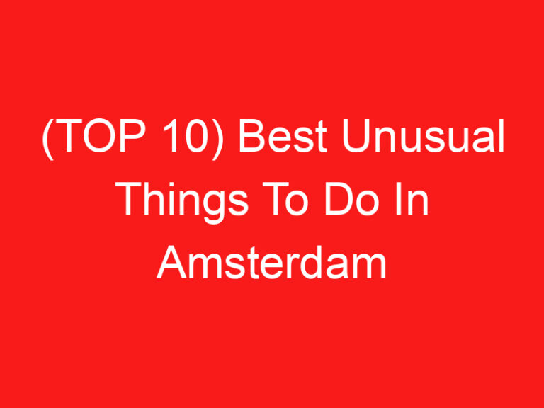 (TOP 10) Best Unusual Things To Do In Amsterdam (2024 – 2025)