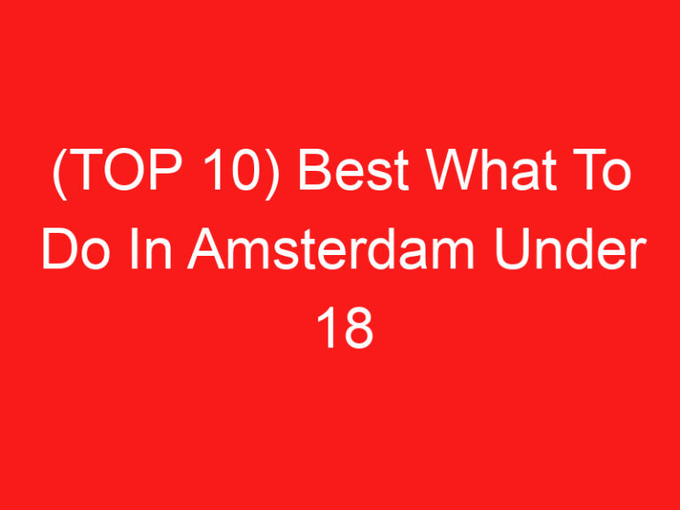 (ページのトップへ 10) Best What To Do In Amsterdam Under 18 (2024 – 2025)