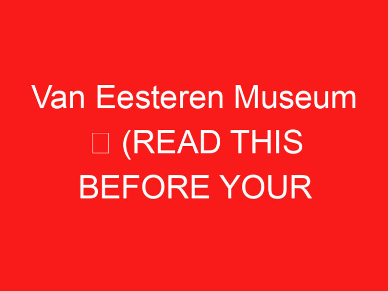 Van Eesteren Museum ➥ (LEIA ISTO ANTES DE SUA VISITA)