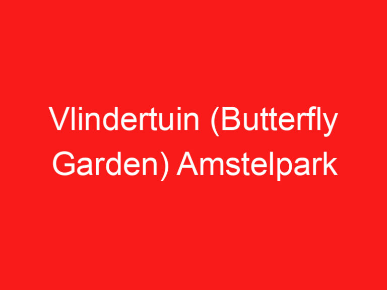 Vlindertuin (Schmetterlingsgarten) Amstelpark Amsterdam (LESEN SIE DIES VOR IHREM BESUCH!)