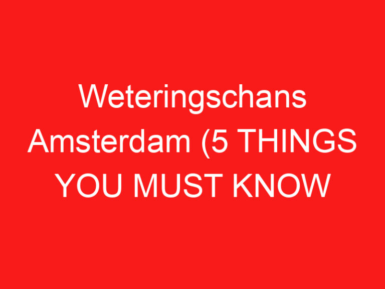 Weteringschans Amsterdam (5 THINGS YOU MUST KNOW About This Shopping street