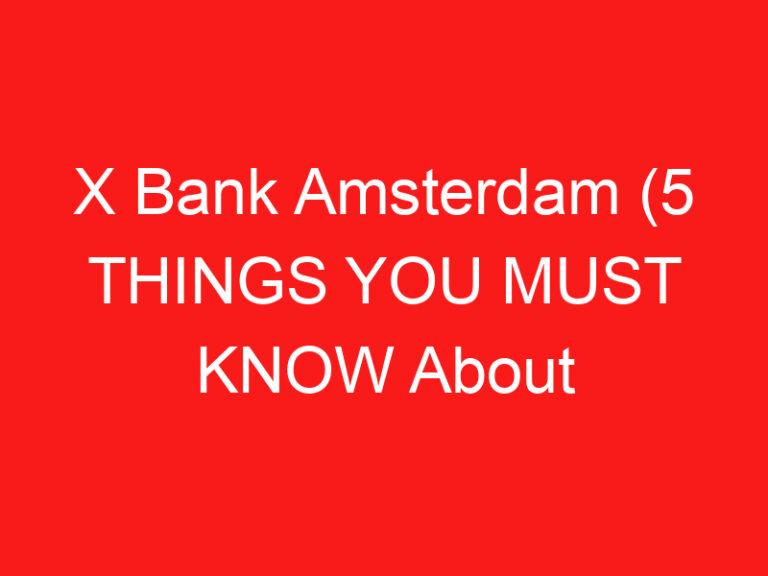 X Bank Amsterdam (5 THINGS YOU MUST KNOW About This Concept store