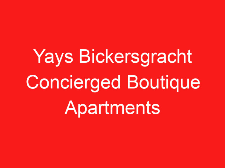 Yays Bickersgracht Concierged Boutique Apartments ➥ (BACA INI SEBELUM KUNJUNGAN ANDA)
